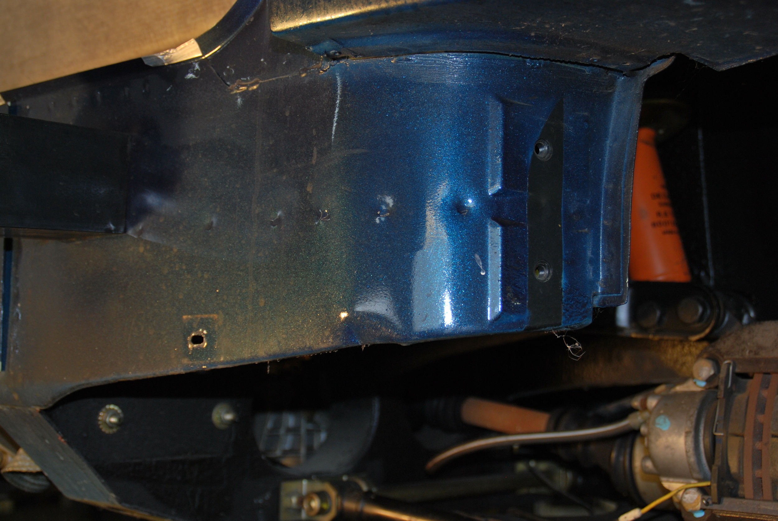 Blech unter Backe hinten rechts